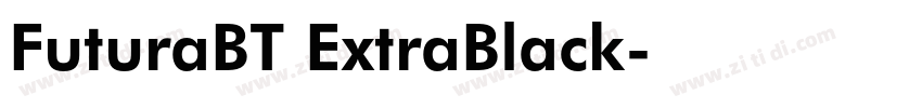 FuturaBT ExtraBlack字体转换